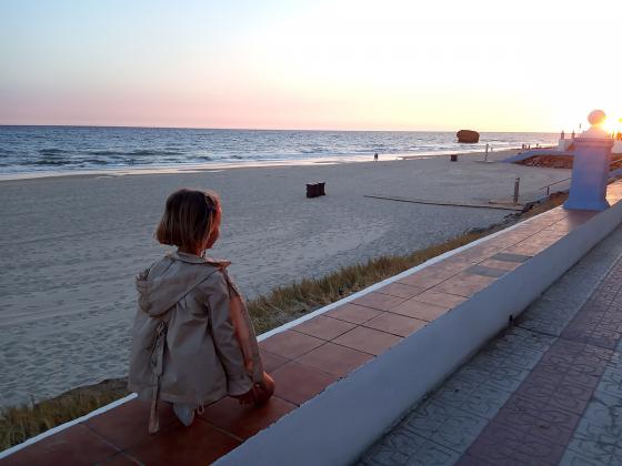 Atardecer en la playa